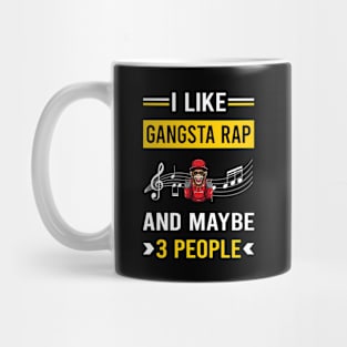 3 People Gangsta Rap Rapping Rapper Mug